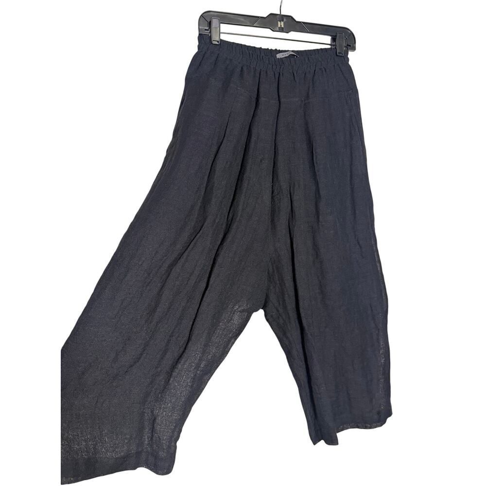 MAURIZIO Mykonos Black Linen Blend Pants Women’s Sz. S